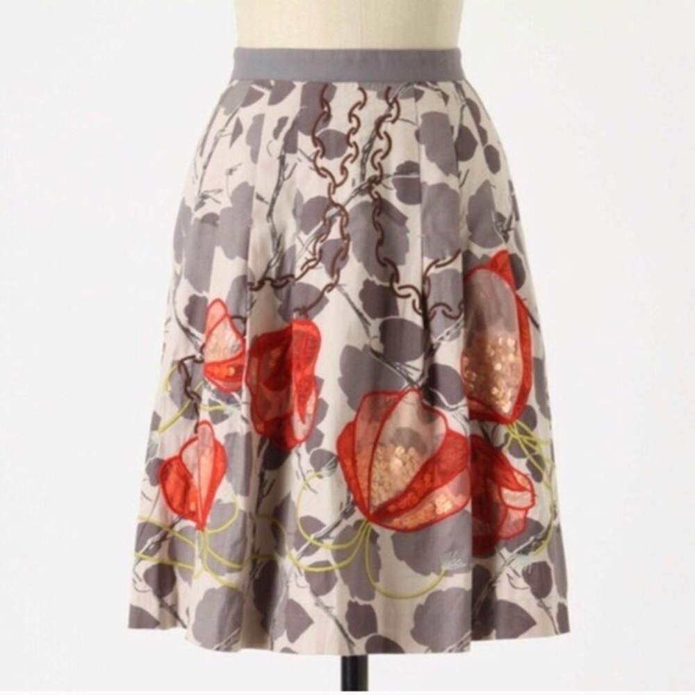 NWOT Anthropologie Floreat floral skirt